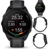 imageGarmin Forerunner 165 Music Running Smartwatch Colorful AMOLED Touchscreen Training Metrics and Recovery Insights Includes Wearable4U PowerPack Adapters Bundle BerryLilacBlackSlate Gray