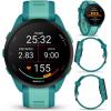 imageGarmin Forerunner 165 Music Running Smartwatch Colorful AMOLED Touchscreen Training Metrics and Recovery Insights Includes Wearable4U PowerPack Adapters Bundle BerryLilacTurquoiseAqua