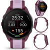 imageGarmin Forerunner 165 Music Running Smartwatch Colorful AMOLED Touchscreen Training Metrics and Recovery Insights Includes Wearable4U PowerPack Adapters Bundle BerryLilacBerryLilac