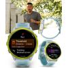 imageGarmin Forerunner 570 47mm Advanced GPS Running ampamp Triathlon Smartwatch AMOLED Display Training ampamp Recovery Amp Yellow Aluminum wTranslucent WhitestoneTurquoise Band w Wearable4U PowerBank BundleYellow  Whitestone PowerBank