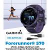 imageGarmin Forerunner 570 47mm Advanced GPS Running ampamp Triathlon Smartwatch AMOLED Display Training ampamp Recovery Amp Yellow Aluminum wTranslucent WhitestoneTurquoise Band w Wearable4U PowerBank BundleIndigo Purple WHT EarBuds