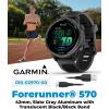 imageGarmin Forerunner 570 47mm Advanced GPS Running ampamp Triathlon Smartwatch AMOLED Display Training ampamp Recovery Amp Yellow Aluminum wTranslucent WhitestoneTurquoise Band w Wearable4U PowerBank BundleSlate  Black Band PowerBank