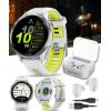 imageGarmin Forerunner 955 GPS Running Smartwatch Tailored to Triathletes LongLasting Battery Whitestone with Wearable4U White Earbuds Bundle