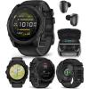 imageGarmin Tactix 8 51mm Solar Elite Titanium Bezel Sapphire Lens Premium Tactical GPS Smartwatch Includes Applied Ballistics Ultralight Elite Solver 40M Dive Rating wWearable4U PowerBank BundleAMOLED