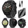 imageGarmin Tactix 8 51mm Solar Elite Titanium Bezel Sapphire Lens Premium Tactical GPS Smartwatch Includes Applied Ballistics Ultralight Elite Solver 40M Dive Rating wWearable4U PowerBank BundleAMOLED