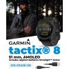 imageGarmin Tactix 8 51mm Solar Elite Titanium Bezel Sapphire Lens Premium Tactical GPS Smartwatch Includes Applied Ballistics Ultralight Elite Solver 40M Dive Rating wWearable4U PowerBank BundleAMOLED
