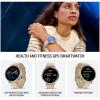 imageGarmin Venu 4 41mm AMOLED Advanced Health ampamp Fitness GPS Smartwatch Bright ampamp Colorful Display Builtin Flashlight Up to 10 Days Slate with Black Silicone Band wWearable4U White Earbuds BundleBoneLight Sand