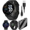 imageGarmin Venu 4 41mm AMOLED Advanced Health ampamp Fitness GPS Smartwatch Bright ampamp Colorful Display Builtin Flashlight Up to 10 Days Slate with Black Silicone Band wWearable4U White Earbuds BundleSlateBlack