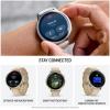 imageGarmin Venu 4 41mm AMOLED Advanced Health ampamp Fitness GPS Smartwatch Bright ampamp Colorful Display Builtin Flashlight Up to 10 Days Slate with Black Silicone Band wWearable4U White Earbuds BundleBoneLight Sand