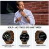 imageGarmin Venu 4 41mm AMOLED Advanced Health ampamp Fitness GPS Smartwatch Bright ampamp Colorful Display Builtin Flashlight Up to 10 Days Slate with Black Silicone Band wWearable4U White Earbuds BundleBrown