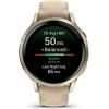 imageGarmin Venu 4 41mm AMOLED Advanced Health ampamp Fitness GPS Smartwatch Bright ampamp Colorful Display Builtin Flashlight Up to 10 Days Slate with Black Silicone Band wWearable4U White Earbuds BundleBoneLight Sand