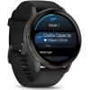 imageGarmin Venu 4 41mm AMOLED Advanced Health ampamp Fitness GPS Smartwatch Bright ampamp Colorful Display Builtin Flashlight Up to 10 Days Slate with Black Silicone Band wWearable4U White Earbuds BundleSlateBlack