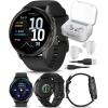 imageGarmin Venu 4 41mm AMOLED Advanced Health ampamp Fitness GPS Smartwatch Bright ampamp Colorful Display Builtin Flashlight Up to 10 Days Slate with Black Silicone Band wWearable4U White Earbuds BundleSlateBlack