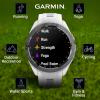 imageWearable4U  Garmin Approach S70 Ceramic 47 mm Golf Smartwatch14quot AMOLED Display Up to 16 Days Battery Life Multisport GPS Premium Watch w 43K Golf maps ampamp Gift BundleWhite Ebank