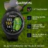 imageWearable4U  Garmin Approach S70 Ceramic 47 mm Golf Smartwatch14quot AMOLED Display Up to 16 Days Battery Life Multisport GPS Premium Watch w 43K Golf maps ampamp Gift BundleBlack Ebank