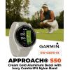 imageWearable4U  Garmin Approach S70 Ceramic 47 mm Golf Smartwatch14quot AMOLED Display Up to 16 Days Battery Life Multisport GPS Premium Watch w 43K Golf maps ampamp Gift BundleIvory  PowerBank