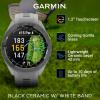 imageWearable4U  Garmin Approach S70 Ceramic 47 mm Golf Smartwatch14quot AMOLED Display Up to 16 Days Battery Life Multisport GPS Premium Watch w 43K Golf maps ampamp Gift BundleGray Ebank