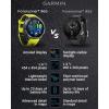 imageWearable4U  Garmin Forerunner 965 Premium GPS Running and Triathlon 47mm Smartwatch with AMOLED Touchscreen Display Carbon Gray DLC Titanium Bezel and Amp Yellow Silicone Band with EBank