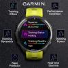 imageWearable4U  Garmin Forerunner 965 Premium GPS Running and Triathlon 47mm Smartwatch with AMOLED Touchscreen Display Carbon Gray DLC Titanium Bezel and Amp Yellow Silicone Band with EBank
