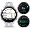 imageWearable4U  Garmin Forerunner 965 Premium GPS Running and Triathlon 47mm Smartwatch with AMOLED Touchscreen Display Titanium Bezel with Whitestone Silicone Band with White Earbuds Bundle