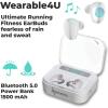 imageWearable4U  Garmin Forerunner 965 Premium GPS Running and Triathlon 47mm Smartwatch with AMOLED Touchscreen Display Titanium Bezel with Whitestone Silicone Band with White Earbuds Bundle