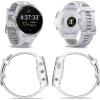 imageWearable4U  Garmin Forerunner 965 Premium GPS Running and Triathlon 47mm Smartwatch with AMOLED Touchscreen Display Titanium Bezel with Whitestone Silicone Band with White Earbuds Bundle