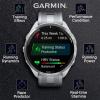 imageWearable4U  Garmin Forerunner 965 Premium GPS Running and Triathlon 47mm Smartwatch with AMOLED Touchscreen Display Titanium Bezel with Whitestone Silicone Band with EBank Bundle