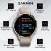 imageWearable4U  Garmin Venu 3S GPS Smartwatch AMOLED Display 41mm Watch Advanced Health and Fitness Features Up to 10 Days of Battery Wheelchair Mode Sleep Coach French Gray with Power BankSoft GoldFrench Gray