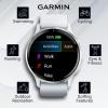 imageWearable4U  Garmin Venu 3S GPS Smartwatch AMOLED Display 41mm Watch Advanced Health and Fitness Features Up to 10 Days of Battery Wheelchair Mode Sleep Coach French Gray with Power BankSilverWhitestone