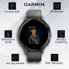 imageWearable4U  Garmin Venu 3S GPS Smartwatch AMOLED Display 41mm Watch Advanced Health and Fitness Features Up to 10 Days of Battery Wheelchair Mode Sleep Coach French Gray with Power BankSlatePebble Gray