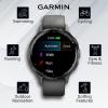 imageWearable4U  Garmin Venu 3S GPS Smartwatch AMOLED Display 41mm Watch Advanced Health and Fitness Features Up to 10 Days of Battery Wheelchair Mode Sleep Coach French Gray with Power BankSlatePebble Gray