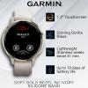 imageWearable4U  Garmin Venu 3S GPS Smartwatch AMOLED Display 41mm Watch Advanced Health and Fitness Features Up to 10 Days of Battery Wheelchair Mode Sleep Coach French Gray with Power BankSoft GoldIvory