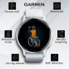 imageWearable4U  Garmin Venu 3S GPS Smartwatch AMOLED Display 41mm Watch Advanced Health and Fitness Features Up to 10 Days of Battery Wheelchair Mode Sleep Coach French Gray with Power BankSilverWhitestone