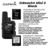 imageWearable4U  Garmin inReach Mini 2 Lightweight and Compact Satellite Communicator Hiking Handheld Black with 2 Pack Cases BlackKhaki Bundle