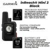 imageWearable4U  Garmin inReach Mini 2 Lightweight and Compact Satellite Communicator Hiking Handheld Black with 2 Pack Cases BlackKhaki Bundle