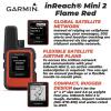 imageWearable4U  Garmin inReach Mini 2 Lightweight and Compact Satellite Communicator Hiking Handheld Flame Red with 2 Pack Cases OrangeLime Bundle