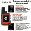 imageWearable4U  Garmin inReach Mini 2 Lightweight and Compact Satellite Communicator Hiking Handheld Flame Red with 2 Pack Cases OrangeLime Bundle