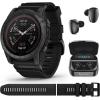 imageWearable4U  Garmin tactix 7 GPS Tactical Smartwatch with Bundle tactix 7 Standard Black EarbudsBlack EarBuds