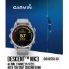 imageWearable4U Garmin Descent Mk3 ampamp Mk3i 51 mm ampamp 43 mm Titanium Dive Computer ExtraLong Strap  Up to 25 Days Battery Life AMOLED Display GPS Smartwatch Gift Bundle 0100275210Mk3 Stainless Steel