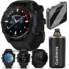 imageWearable4U Garmin Descent Mk3 ampamp Mk3i 51 mm ampamp 43 mm Titanium Dive Computer ExtraLong Strap  Up to 25 Days Battery Life AMOLED Display GPS Smartwatch Gift Bundle 0100275210Mk3i Titanium w Silicone Band