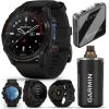 imageWearable4U Garmin Descent Mk3 ampamp Mk3i 51 mm ampamp 43 mm Titanium Dive Computer ExtraLong Strap  Up to 25 Days Battery Life AMOLED Display GPS Smartwatch Gift Bundle 0100275210Mk3i Titanium w Silicone Band