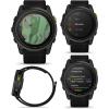 imageWearable4U Garmin Enduro 3  51 mm Solar Sapphire Ultraperformance GPS Smartwatch Carbon Gray DLC Titanium with Black UltraFit Nylon Strap BundleBlack EarBuds
