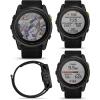 imageWearable4U Garmin Enduro 3  51 mm Solar Sapphire Ultraperformance GPS Smartwatch Carbon Gray DLC Titanium with Black UltraFit Nylon Strap BundleBlack EarBuds