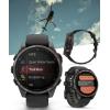 imageWearable4U Garmin Fenix 8 Pro  47mm AMOLED Premium Connected Multisport GPS Smartwatch inReach Technology Sapphire Titanium with GraphiteBlack Silicone Band w PowerBank BundleCarbon Gray DLC Titanium  BlackPebble Gray