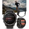 imageWearable4U Garmin Fenix 8 Pro  47mm AMOLED Premium Connected Multisport GPS Smartwatch inReach Technology Sapphire Titanium with GraphiteBlack Silicone Band w PowerBank BundleCarbon Gray DLC Titanium  BlackPebble Gray