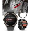imageWearable4U Garmin Fenix 8 Pro  47mm AMOLED Premium Connected Multisport GPS Smartwatch inReach Technology Sapphire Titanium with GraphiteBlack Silicone Band w PowerBank BundleTitanium  GraphiteBlack
