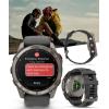 imageWearable4U Garmin Fenix 8 Pro  47mm AMOLED Premium Connected Multisport GPS Smartwatch inReach Technology Sapphire Titanium with GraphiteBlack Silicone Band w PowerBank BundleTitanium  GraphiteBlack