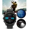 imageWearable4U Garmin Fenix 8 Pro  47mm AMOLED Premium Connected Multisport GPS Smartwatch inReach Technology Sapphire Titanium with GraphiteBlack Silicone Band w PowerBank BundleCarbon Gray DLC Titanium  BlackPebble Gray