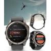 imageWearable4U Garmin Fenix 8 Pro  47mm AMOLED Premium Connected Multisport GPS Smartwatch inReach Technology Sapphire Titanium with GraphiteBlack Silicone Band w PowerBank BundleTitanium  GraphiteBlack