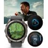 imageWearable4U Garmin Fenix 8 Pro  47mm AMOLED Premium Connected Multisport GPS Smartwatch inReach Technology Sapphire Titanium with GraphiteBlack Silicone Band w PowerBank BundleTitanium  GraphiteBlack